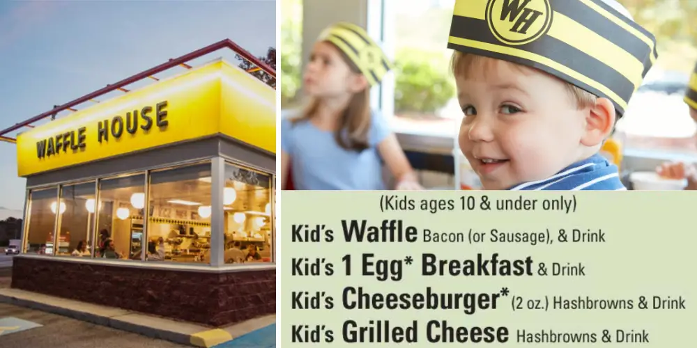 Waffle house Kids Menu