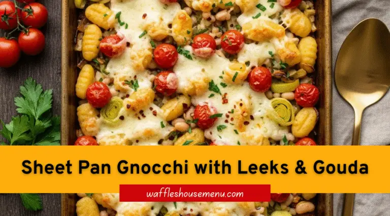 Easy Sheet Pan Gnocchi with Leeks, Tomatoes & Gouda