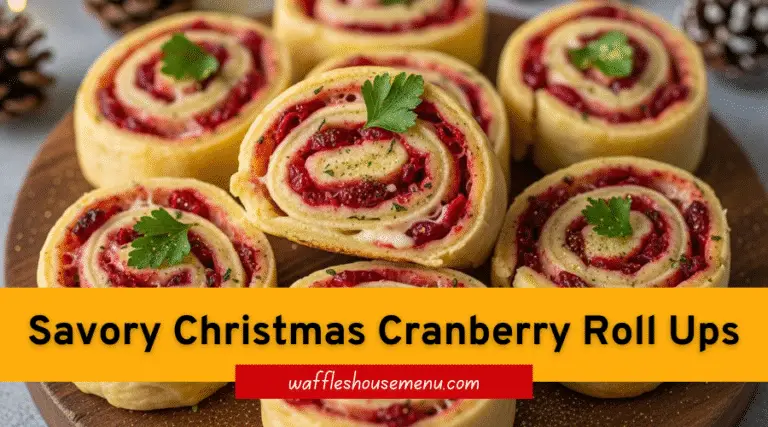 Savory Christmas Cranberry Roll Ups