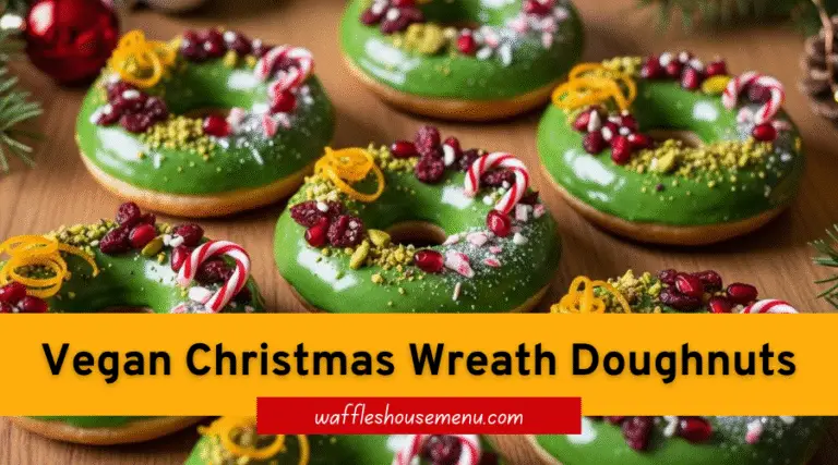 Vegan Christmas Wreath Doughnuts