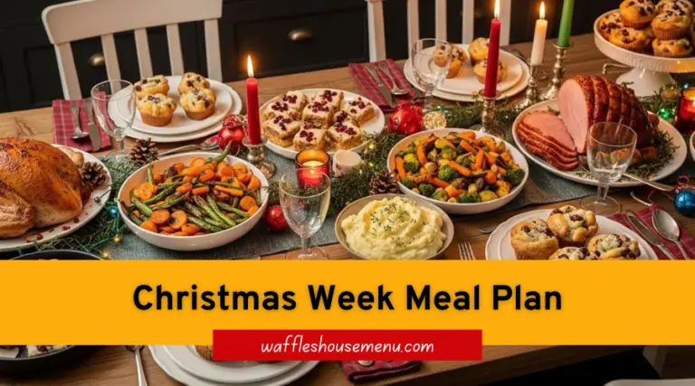 Christmas Week Meal Plan
