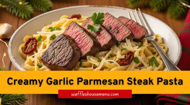 Creamy Garlic Parmesan Steak Pasta