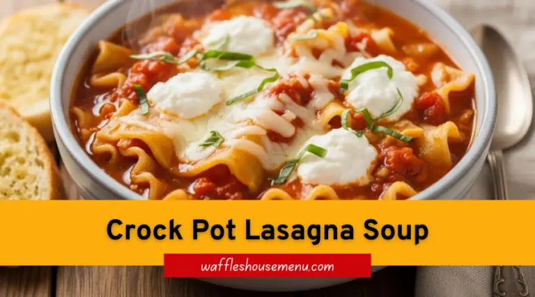 Crock Pot Lasagna Soup