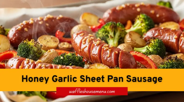 Honey Garlic Sheet Pan Sausage