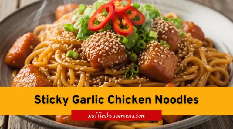 Sticky Garlic Chicken Noodles